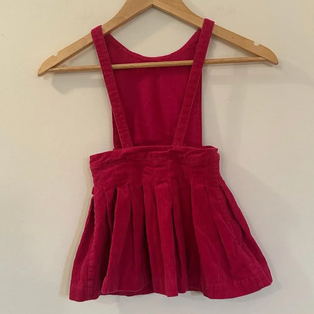 Ralph Lauren Hot Pink Cord Skirt Romper sz 24m